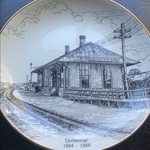 Grand View Wisconsin Centennial The Depot plate